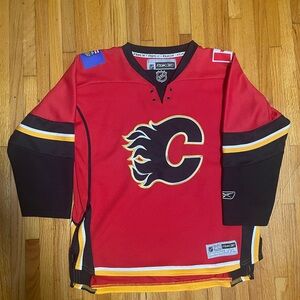 Reebok Red and Black Hockey Jersey